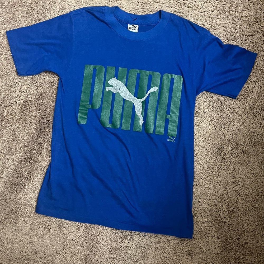Blue Puma Vintage men’s medium tshirt. Fits like a small